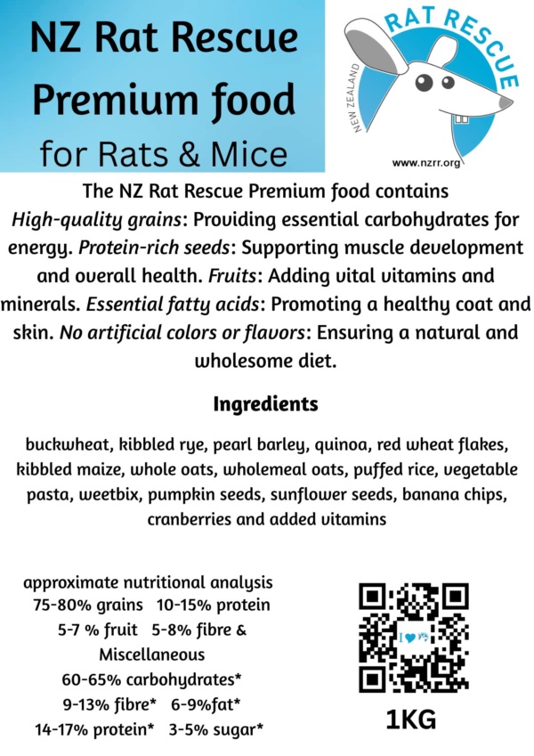NZRR Premium Rat & Mouse food (NEW improved recipe) - Image 2